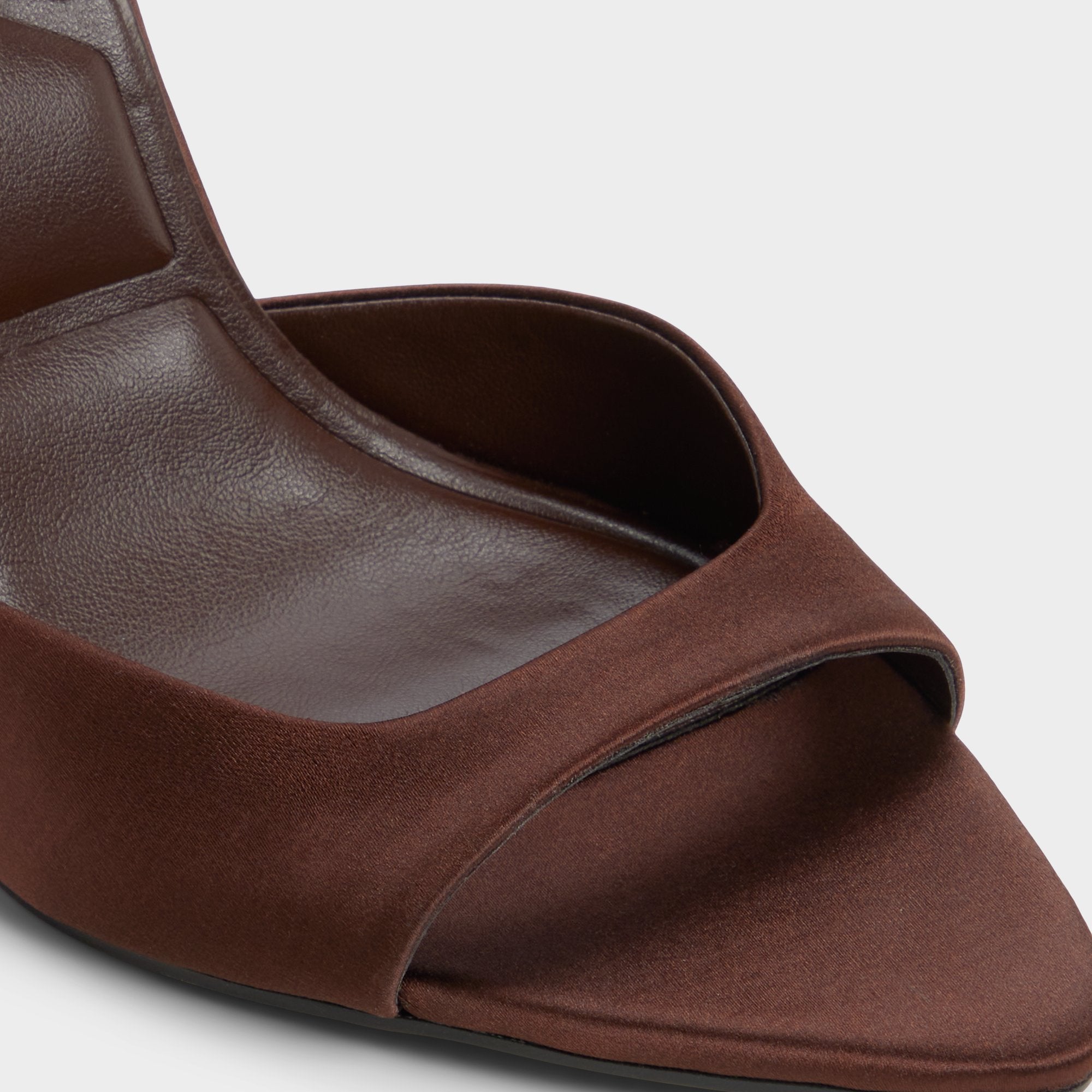 ALDO Forevermore sandales à talon marron satin
