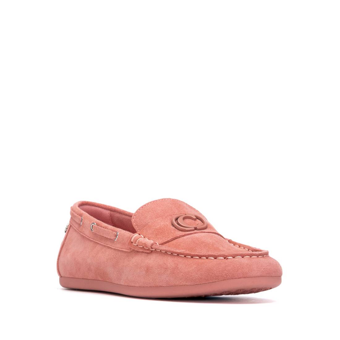 Carmela 16314301 mocassins cuir corail plat