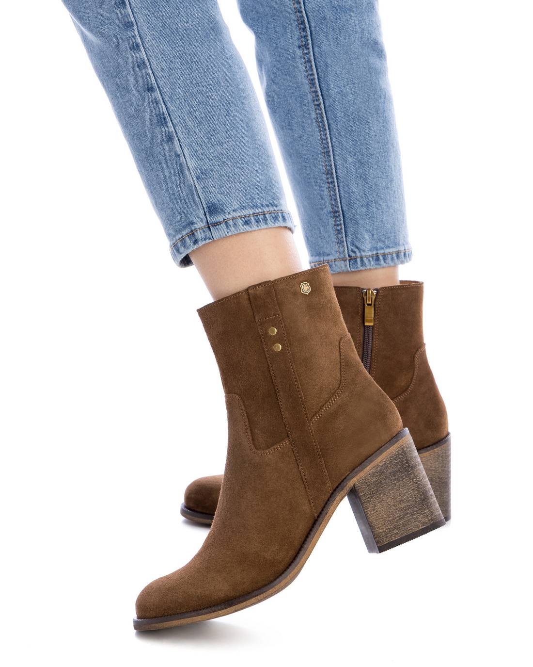 Carmela 16197701 bottines femme marron daim talon 7 cm