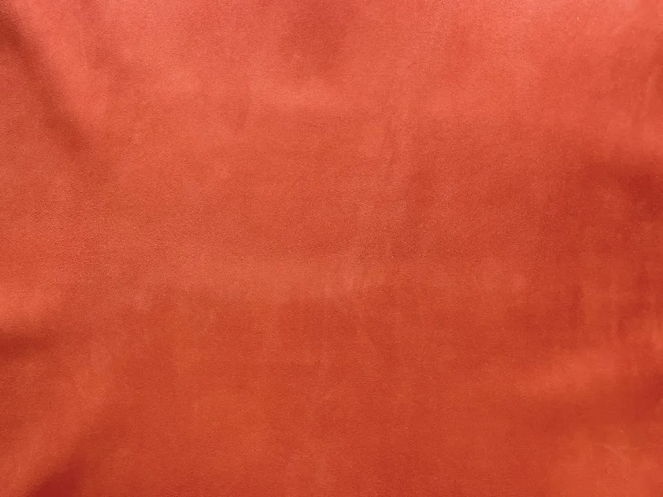 Dessine Moi Un Soulier Velours terracotta échantillon matière