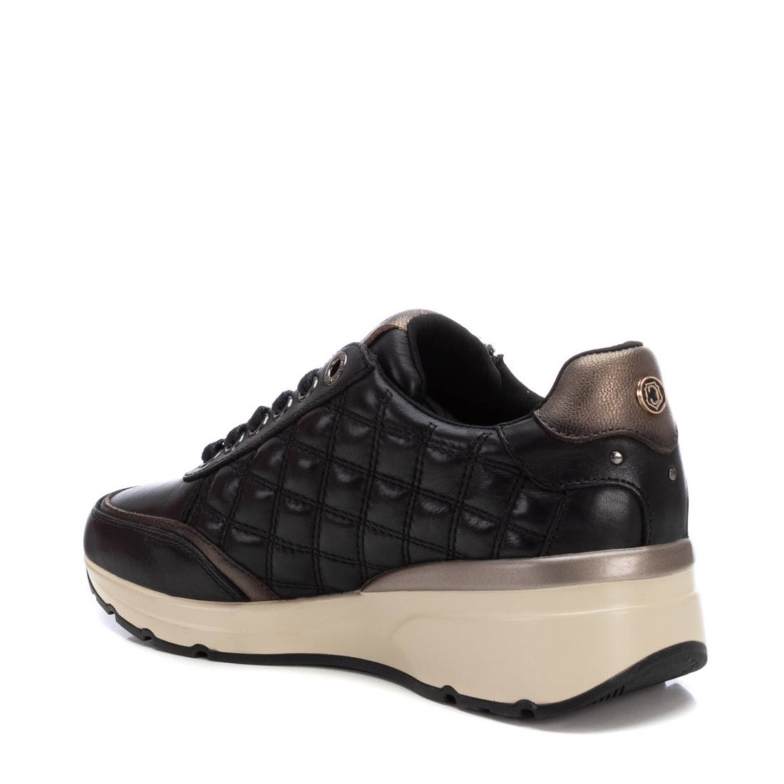 Carmela 161954 16195401 baskets noires cuir zip 4cm