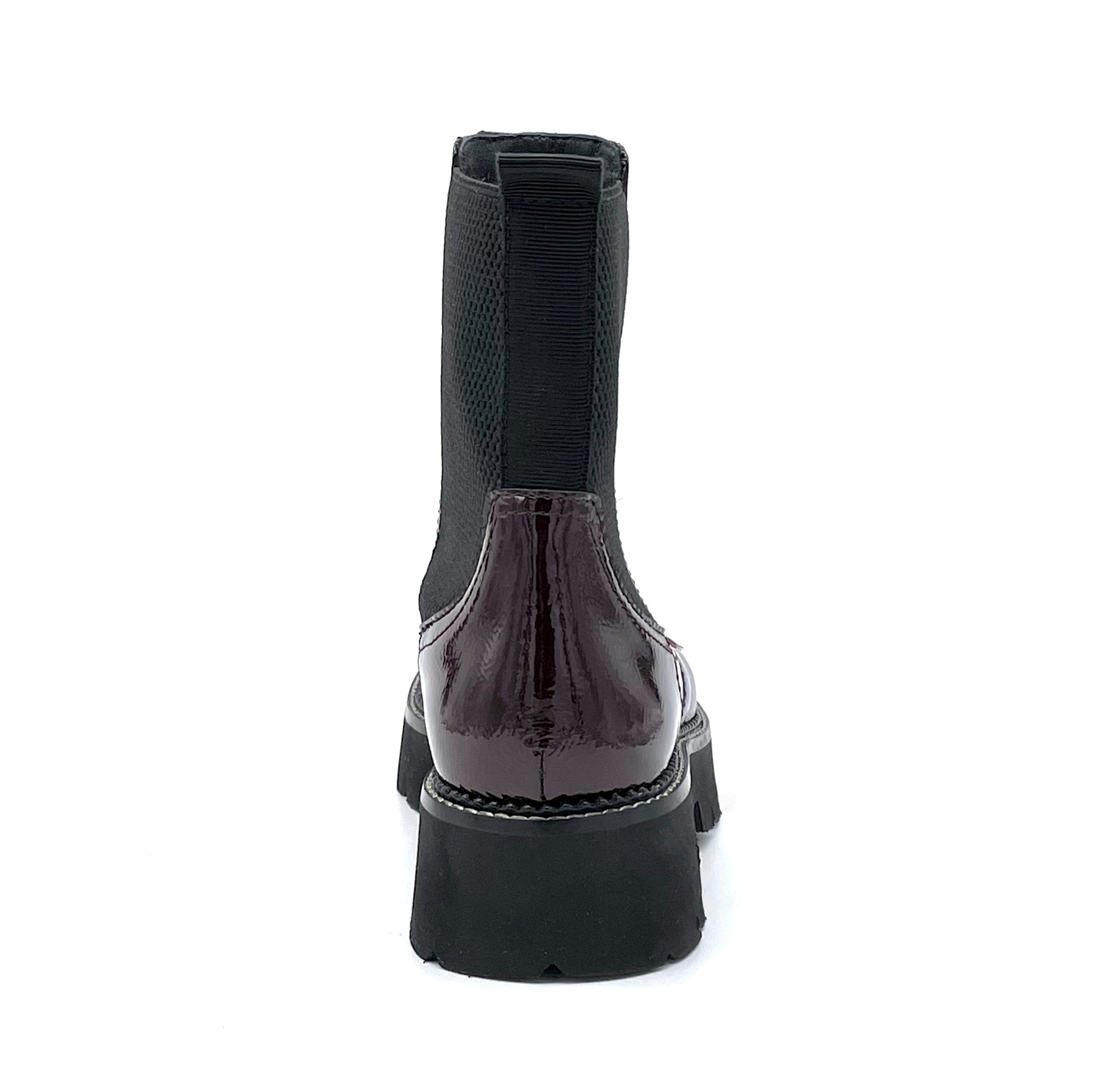 Elata 51535_2 boots beatle vernis bordeaux talon 4 cm