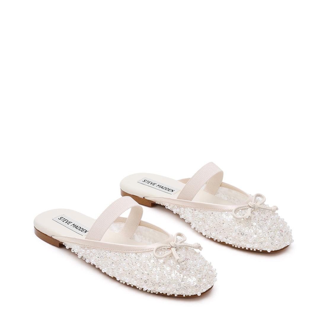 Steve Madden Cutesy-SEQ ballerine ivoire tissu sans lacet