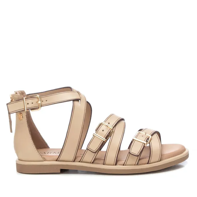 Carmela 16148703 sandales femme marron cuir plates