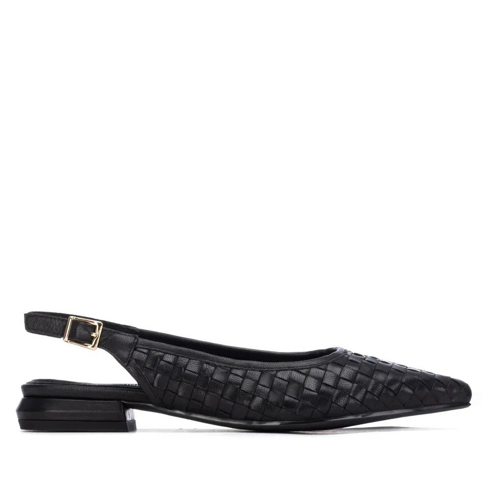 Carmela 16317604 sandale cuir noir petit talon