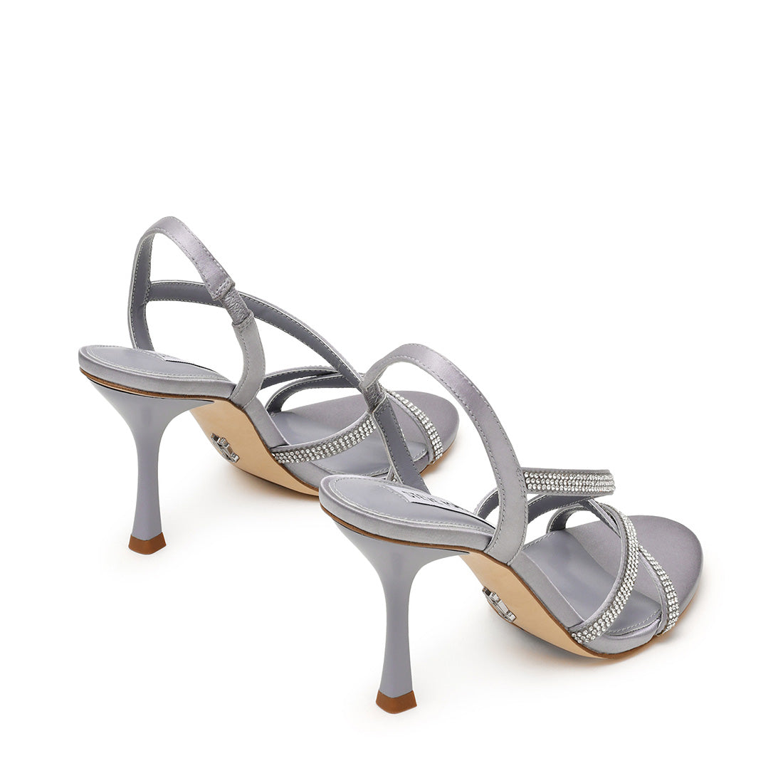 Steve Madden Nexus sandale satin argent talon 8 cm