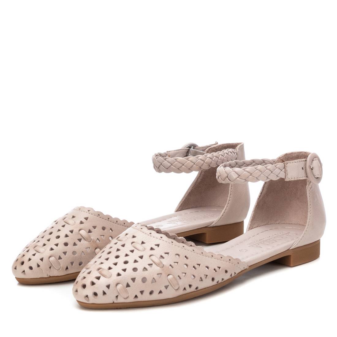 Carmela 16158003 ballerines cuir marron ajourées
