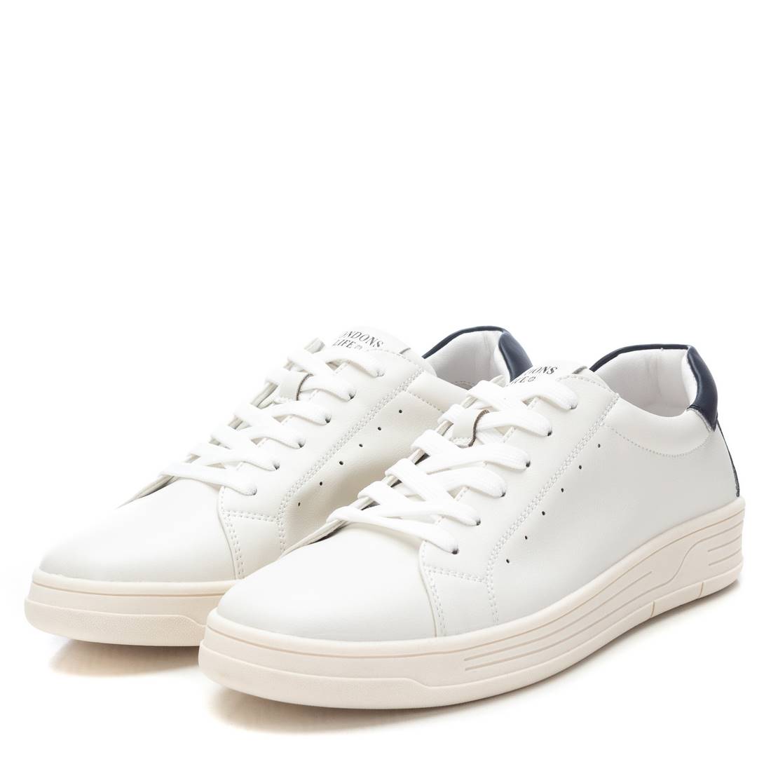 Carmela 16214201 chaussures homme cuir blanc navy