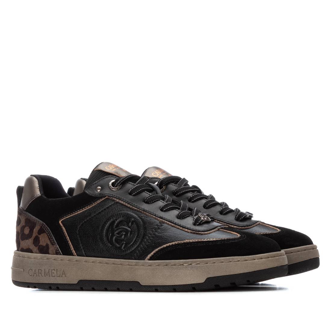 Carmela 162504 16250401 sneaker cuir noir