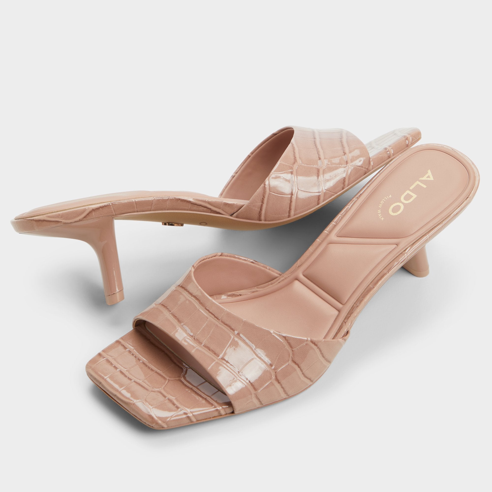 ALDO Enchanting baskets talon rose compensé
