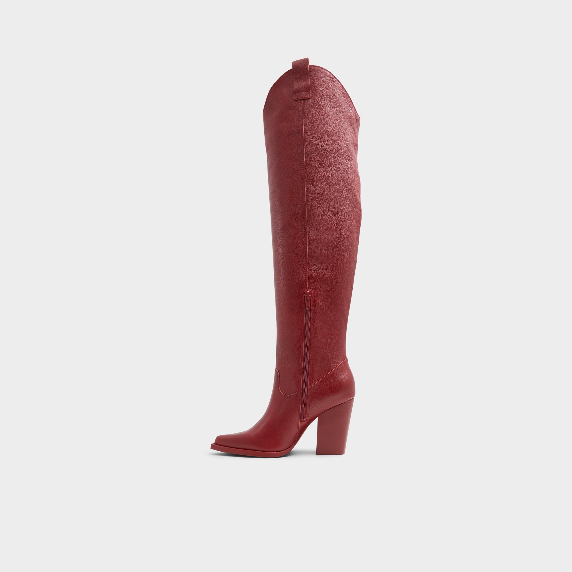 ALDO Beatrine cuissardes bordeaux western