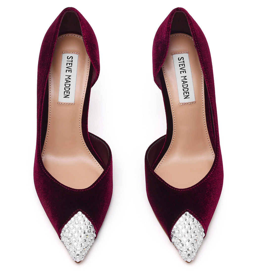 Steve Madden Refuel-R escarpins velours bordeaux talon 9 cm