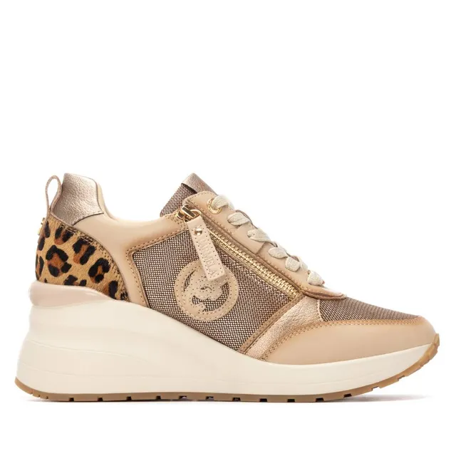Carmela 16252102 basket beige cuir compensée