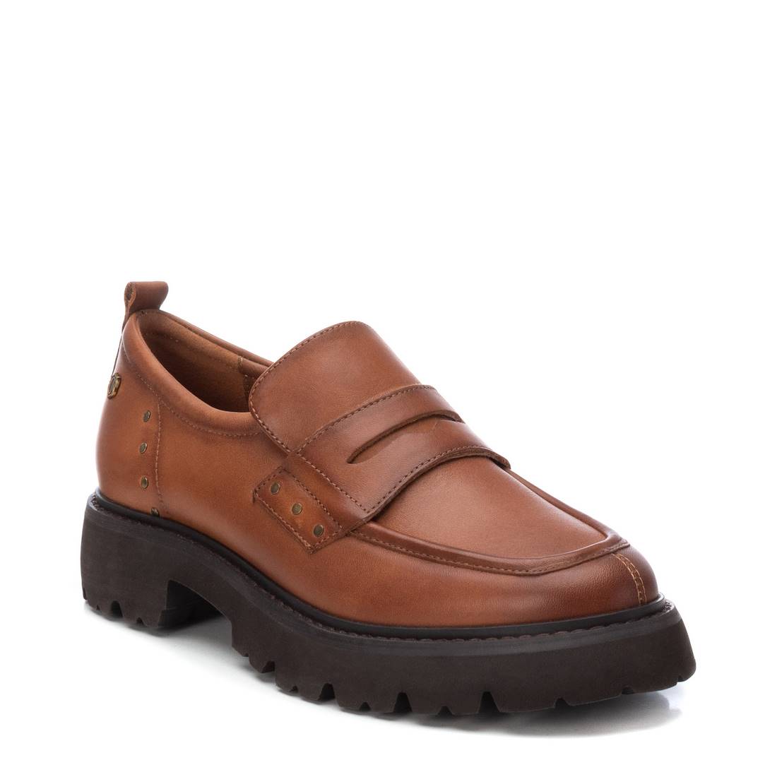 Carmela 16187303 mocassin cuir marron semelle épaisse