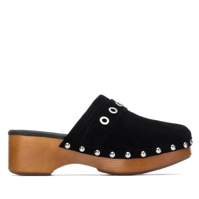 Carmela 16325503 sabots femme noir cuir talon 6 cm
