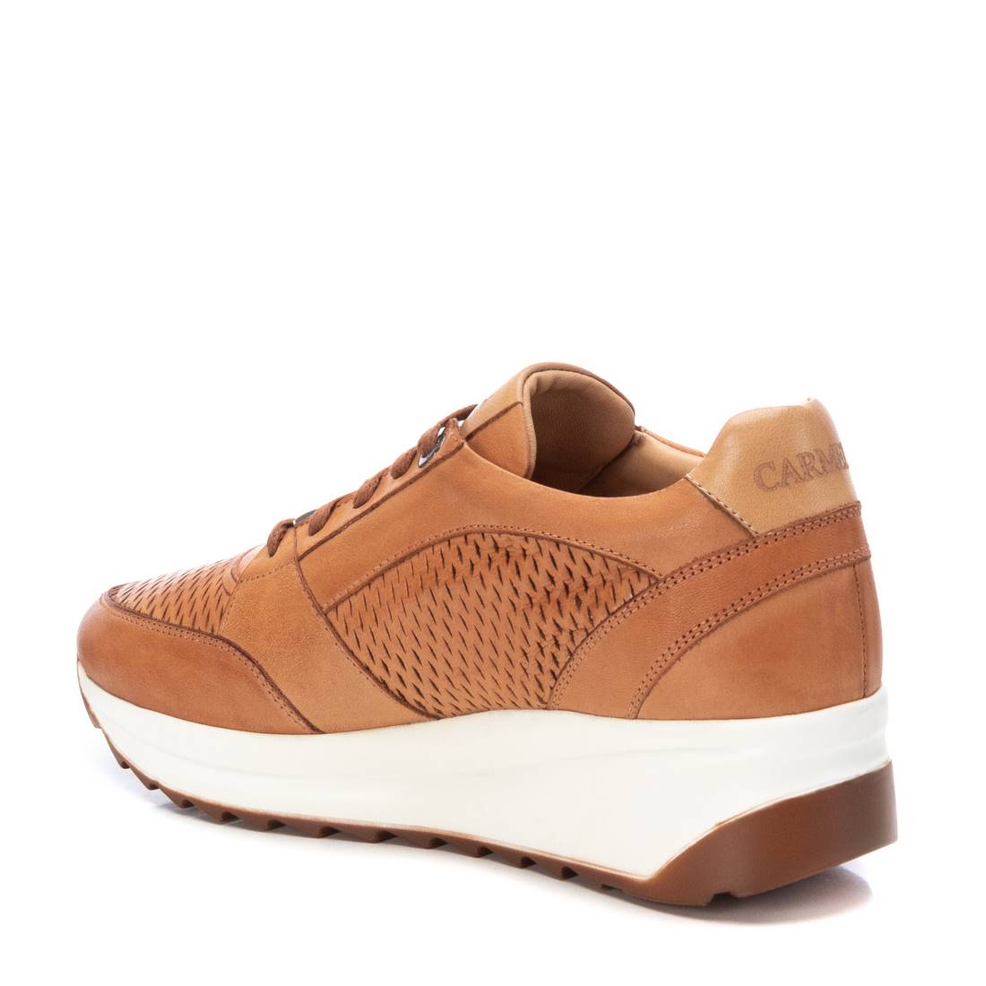 Carmela 16070901 sneaker femme marron cuir picots