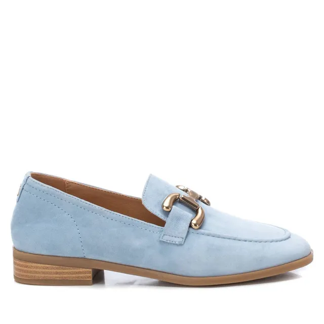Carmela 16150304 Mocassins Femme Bleu Plat Cuir