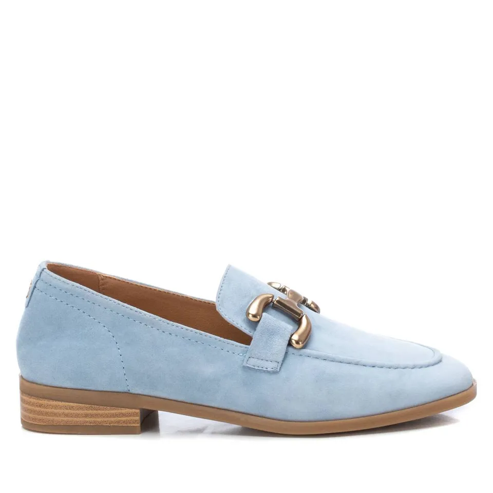 Carmela 16150304 Mocassins Femme Bleu Plat Cuir