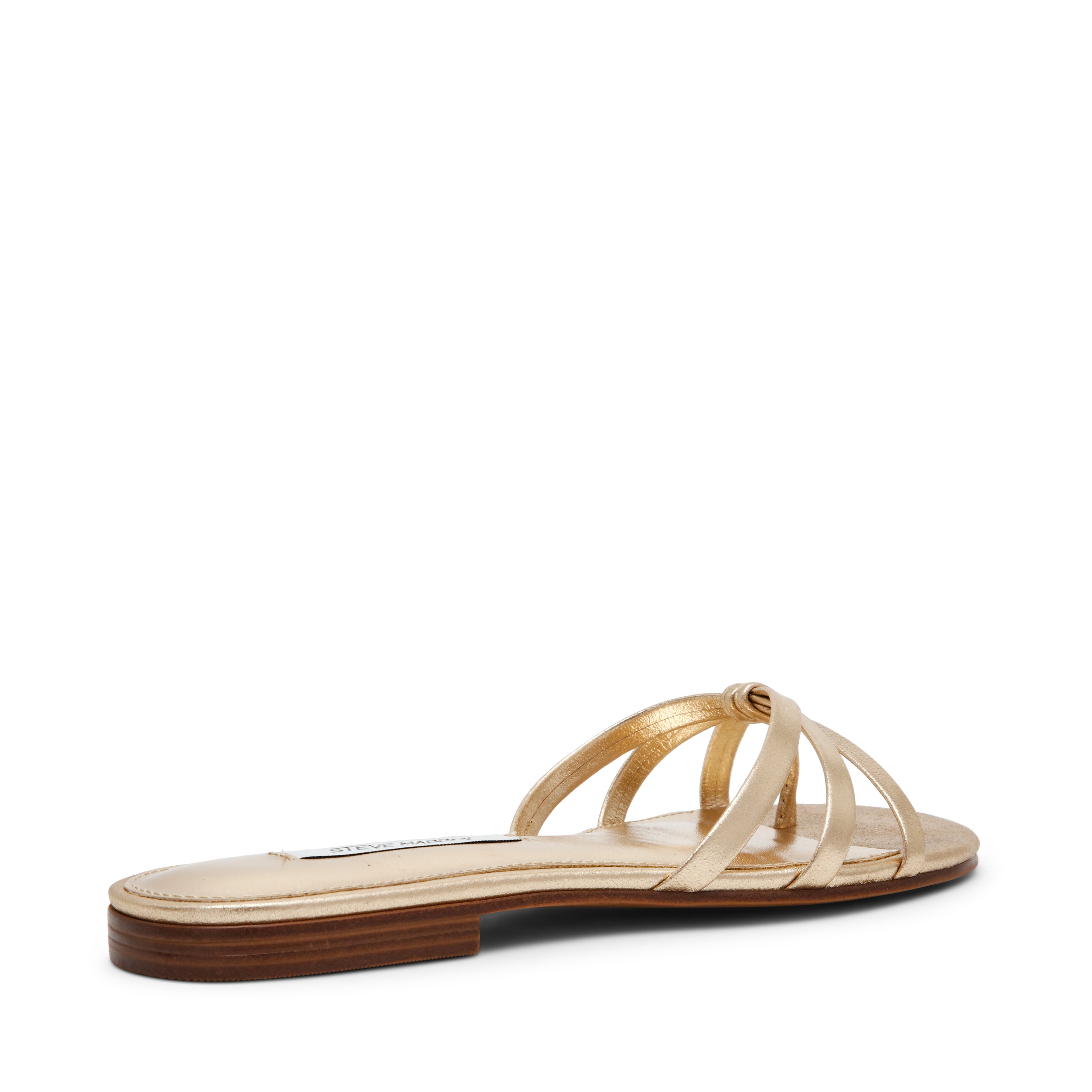 Steve Madden Calissi sandale plate cuir doré
