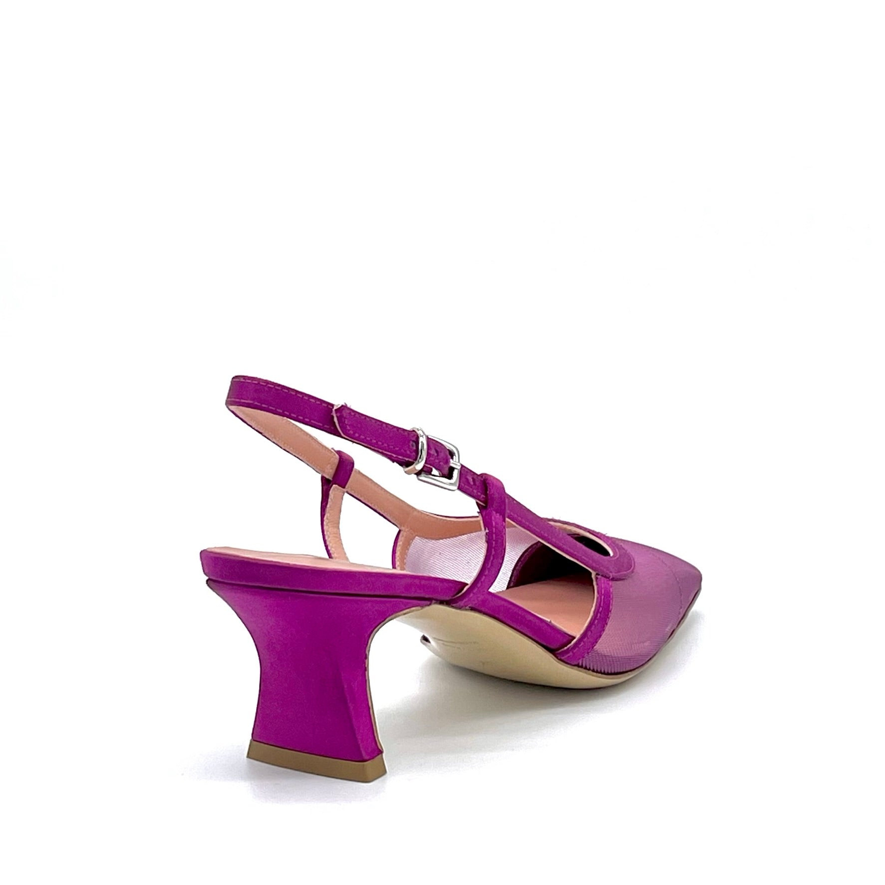 ELATA 14172 slingback cyclamen satin 5,5 cm