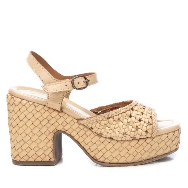 Carmela 16163704 sandale talon haut marron cuir