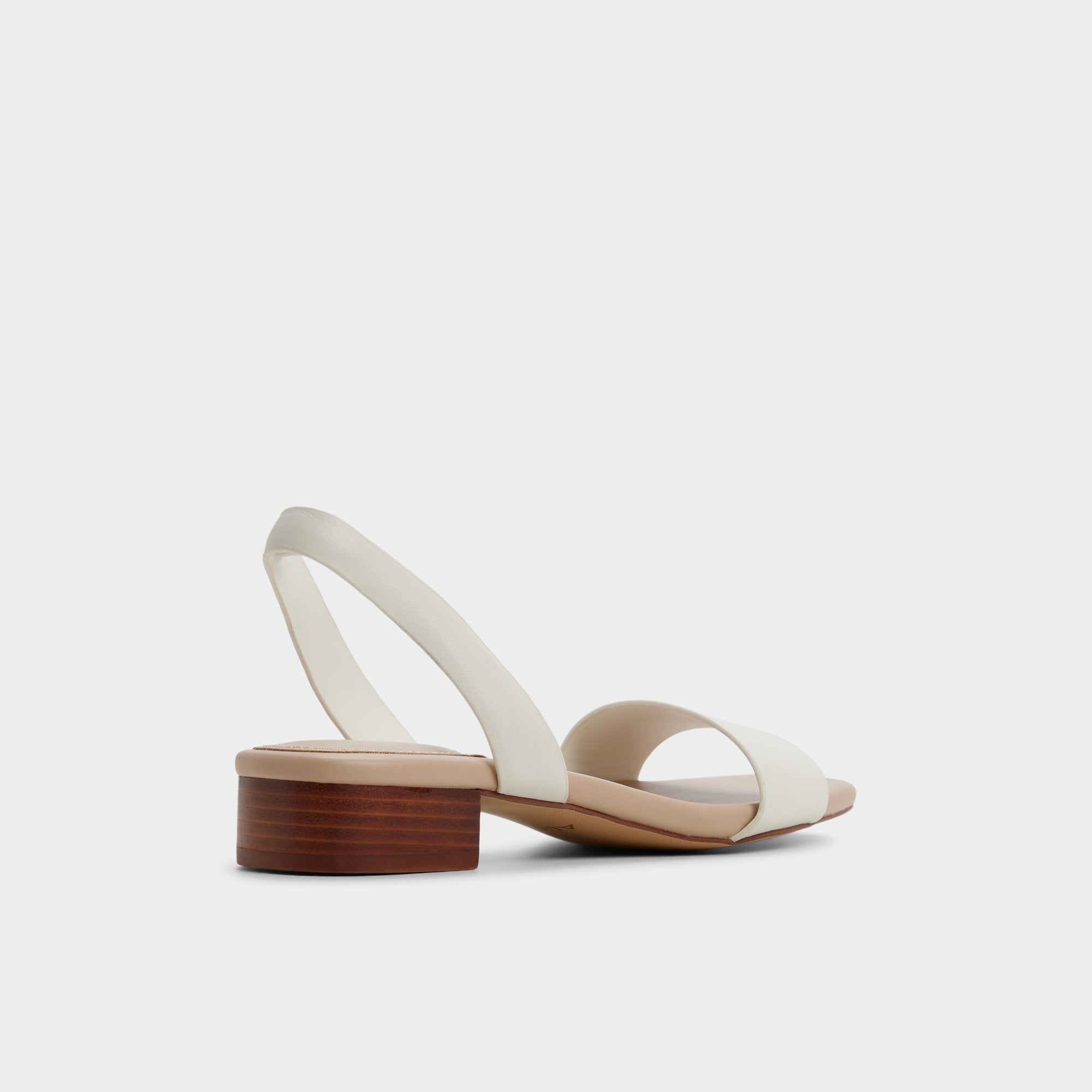 Aldo Dorenna sandales bride arrière petit talon blanc