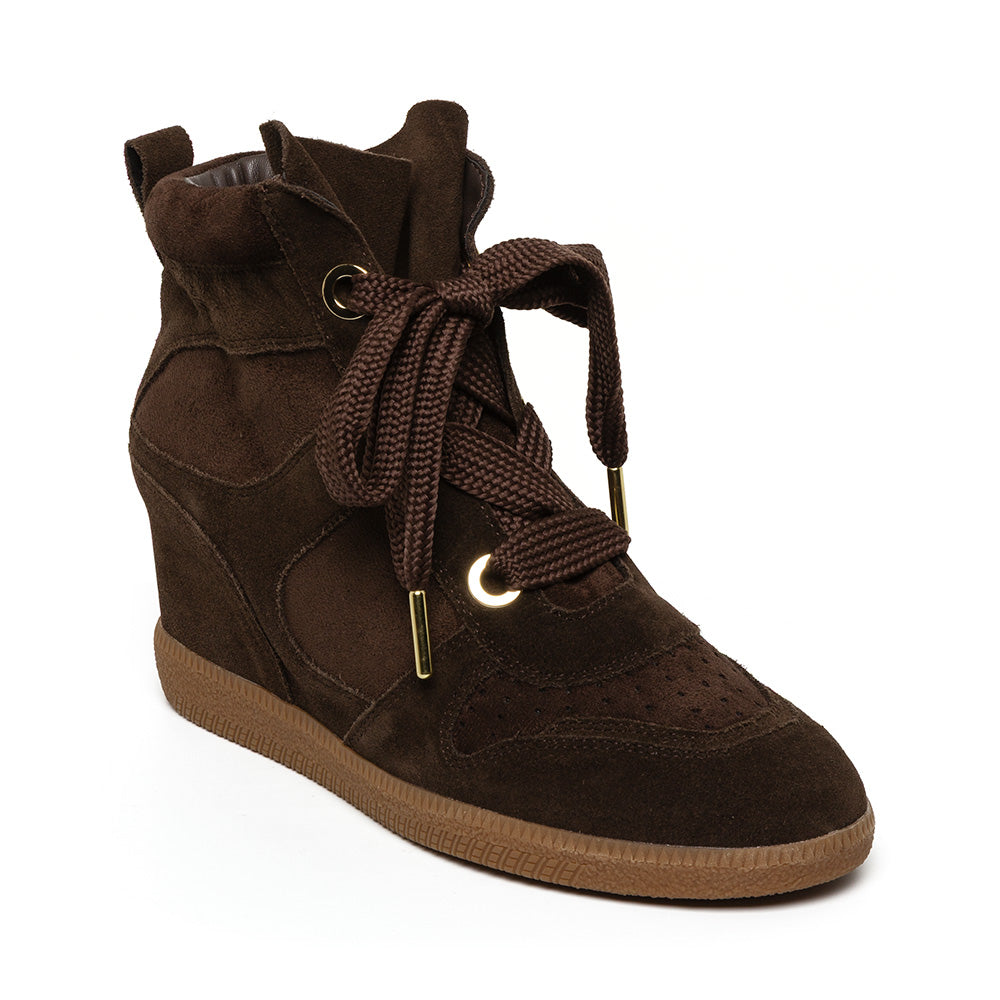 Steve Madden Mables baskets daim marron compensé 2,5 cm