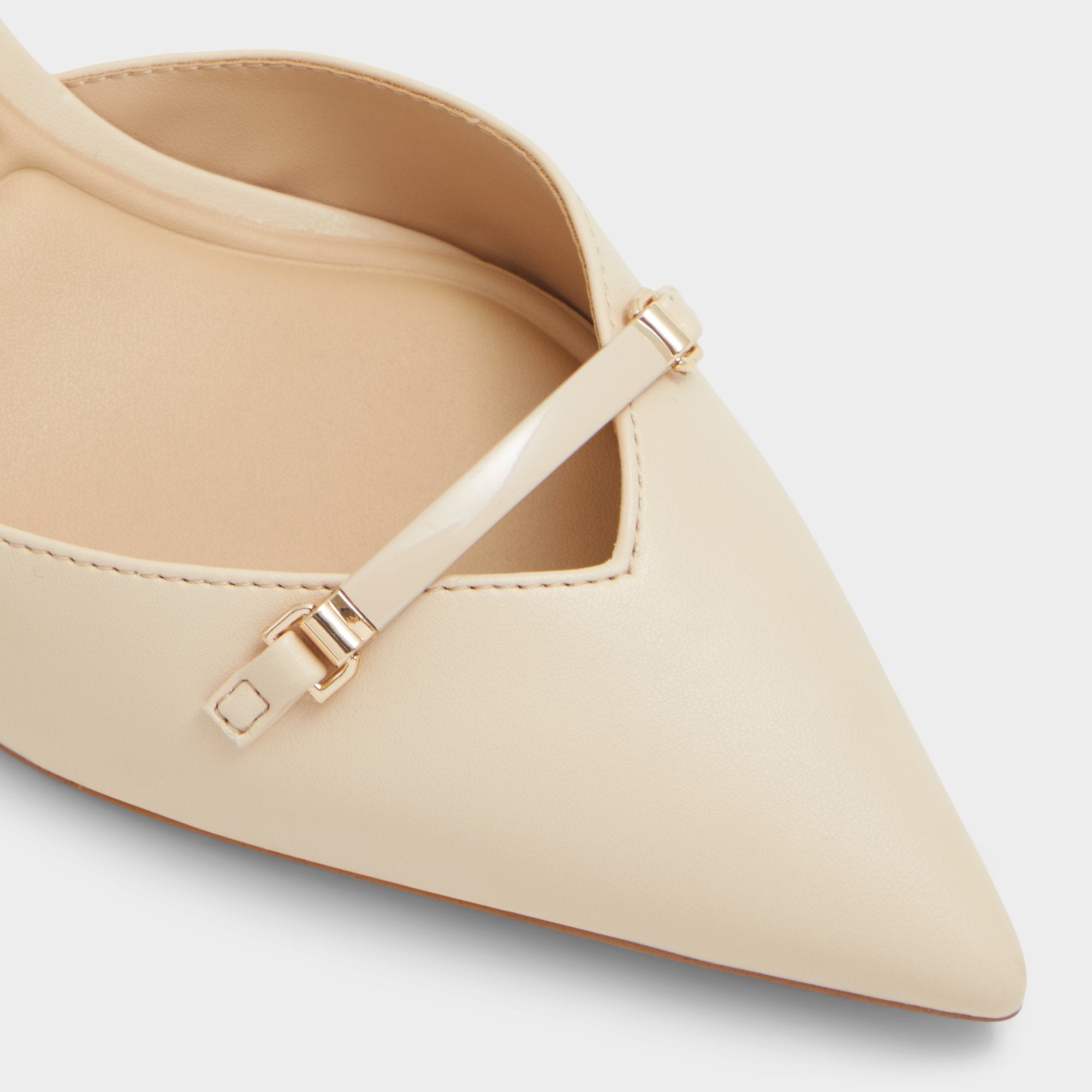 Aldo Nailah mules escarpins beige petit talon