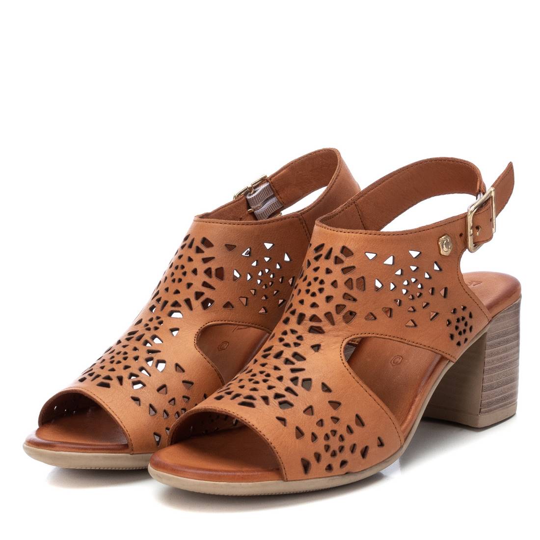 Carmela 16083903 sandale cuir marron talon 8 cm