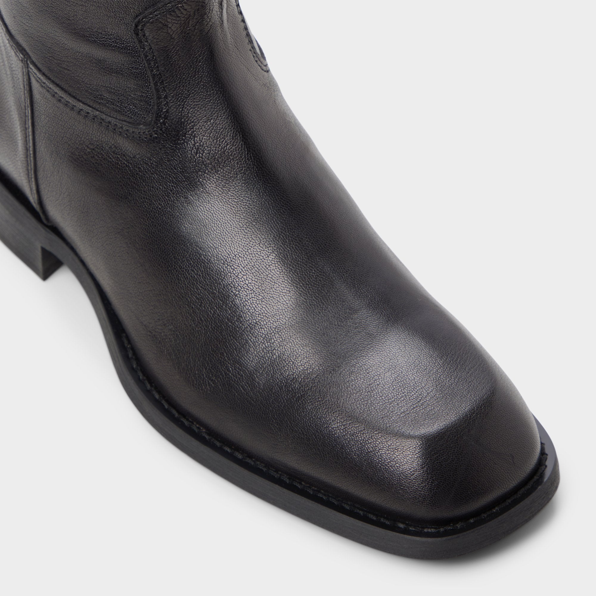 Aldo Todi bottines noires cuir talon carré