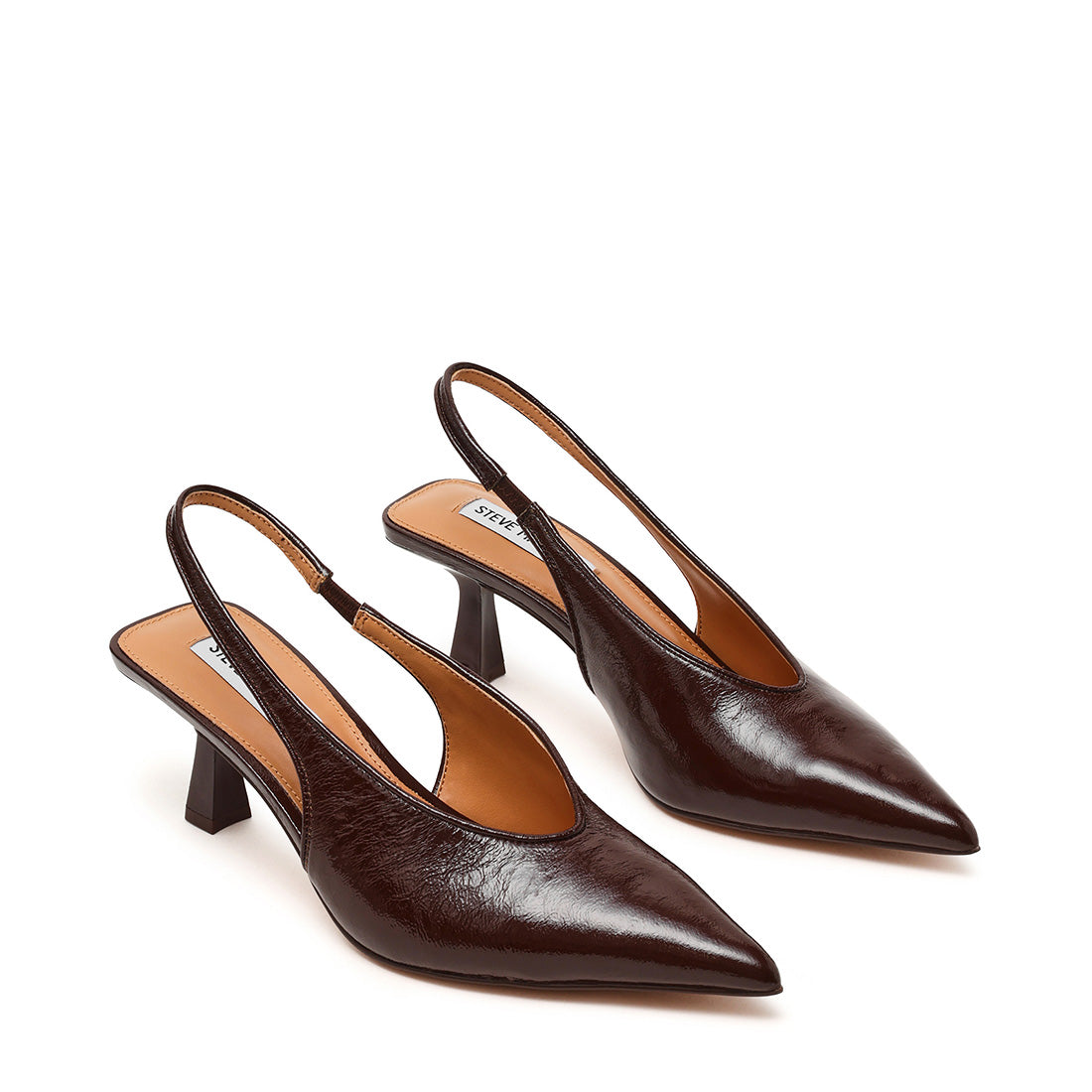Steve Madden Alari escarpins cuir marron talon 5 cm