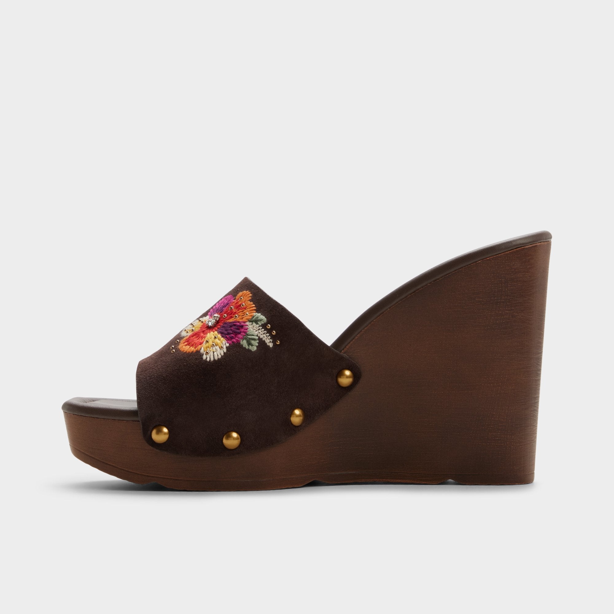 ALDO Grounded bottes compensées marron