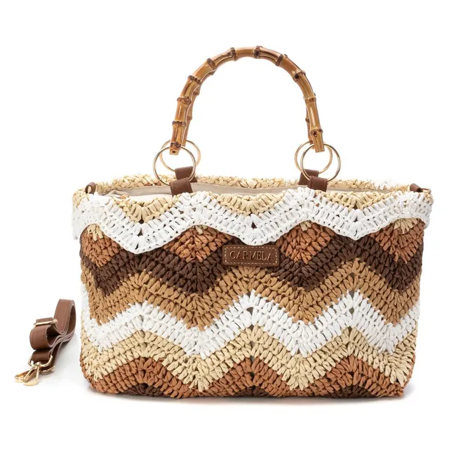 Carmela 18615903 sac rafia taupe main