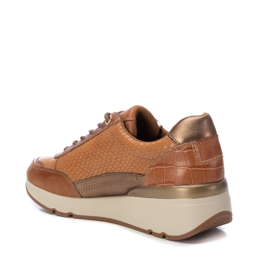 Carmela 16112801 sneaker cuir marron zip
