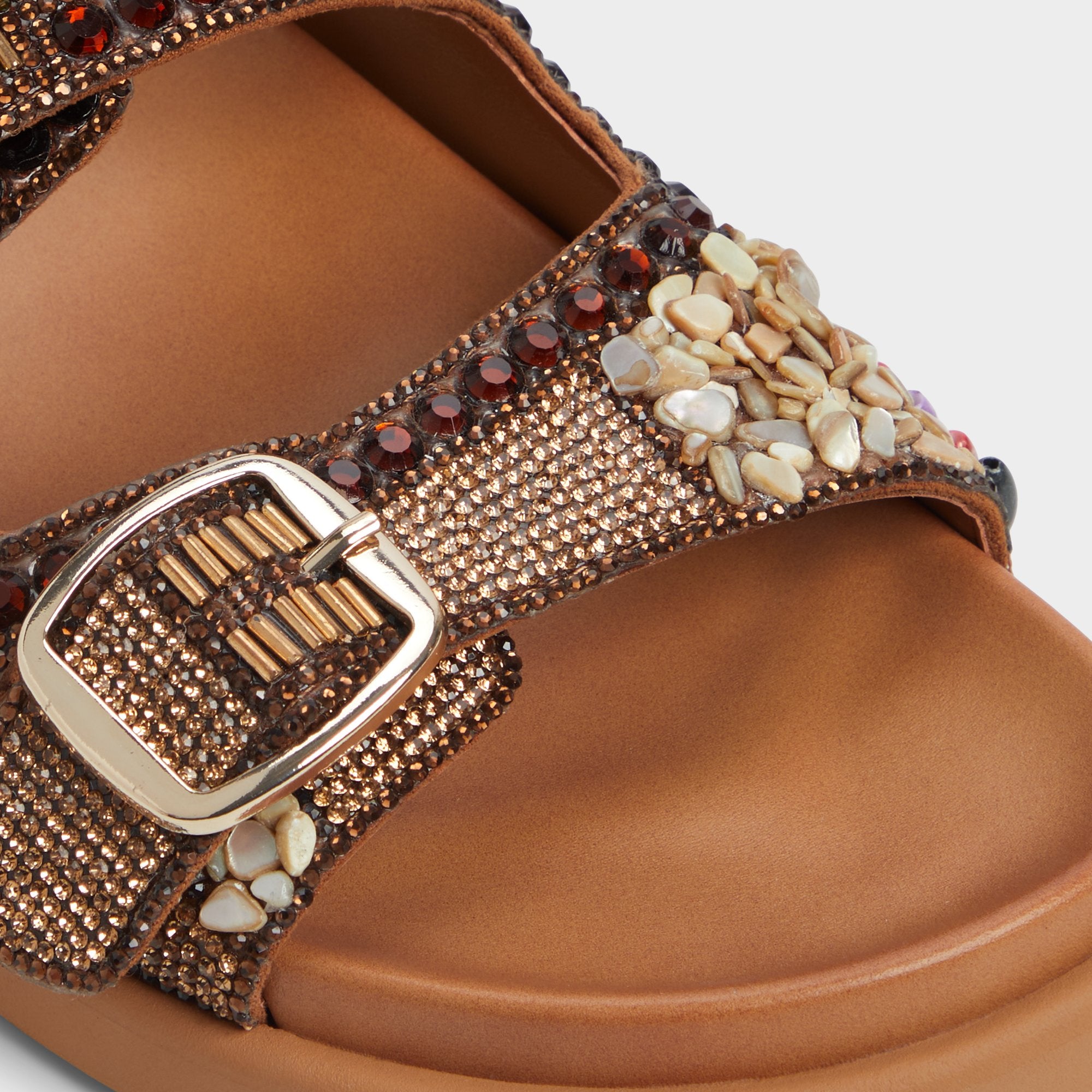 ALDO Bohochic sandales plates marron d’été