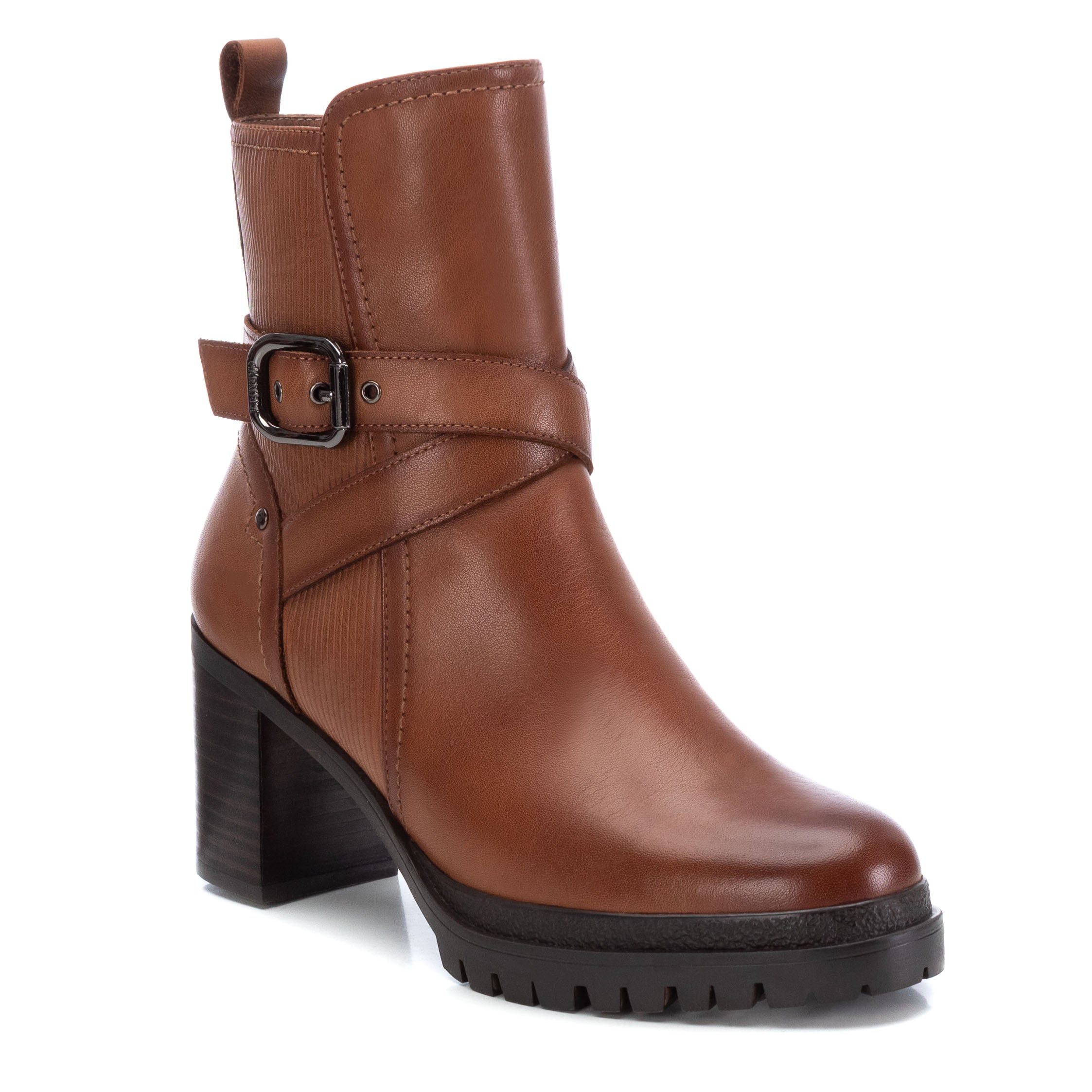 Carmela 16026502 bottines cuir marron talon 6 cm zip