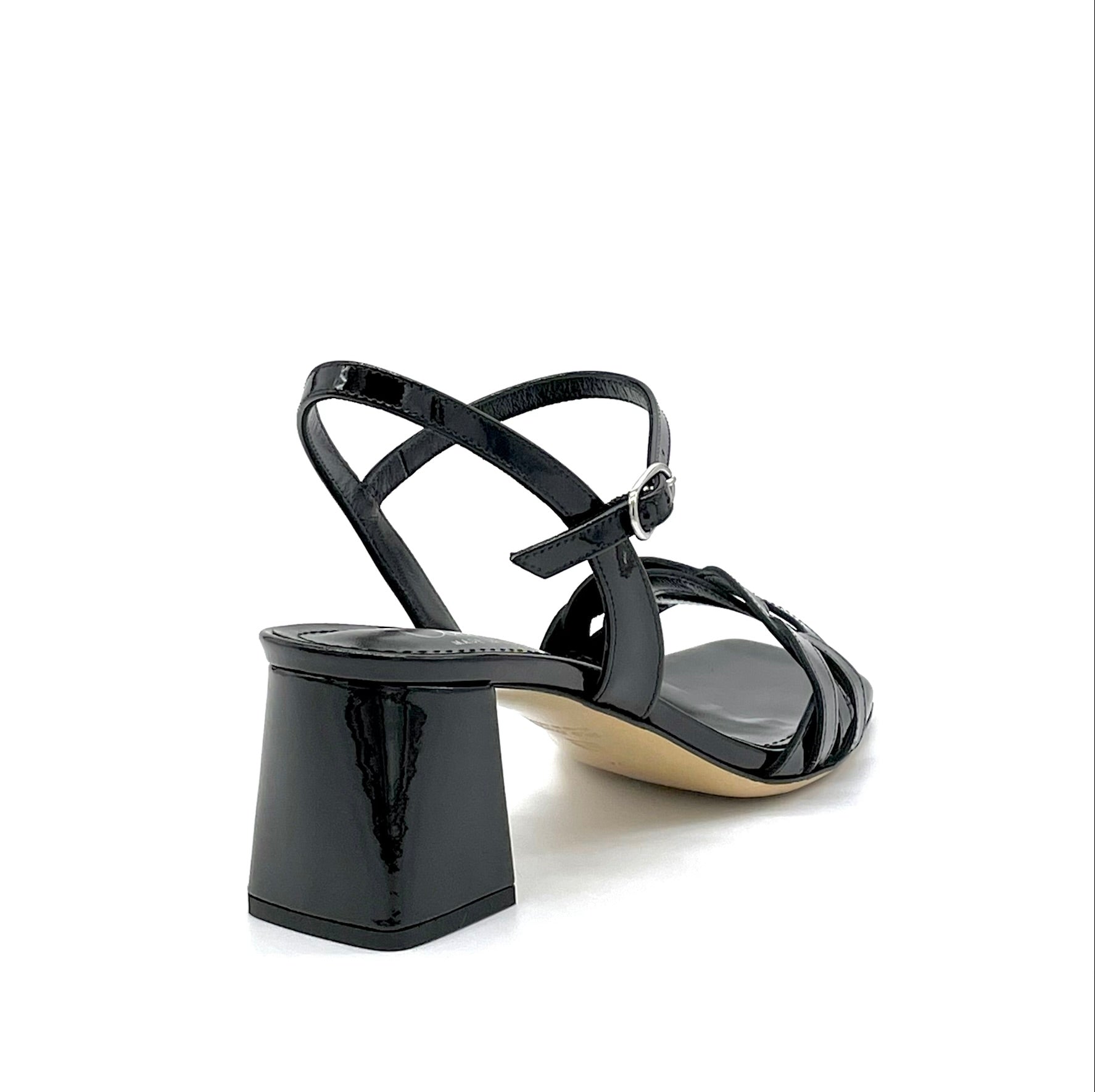 Elata 12122_3 sandale cuir verni noir talon 5,5 cm