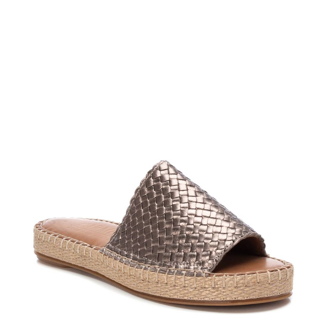 Carmela 16048702 sandales cuir gris tressé
