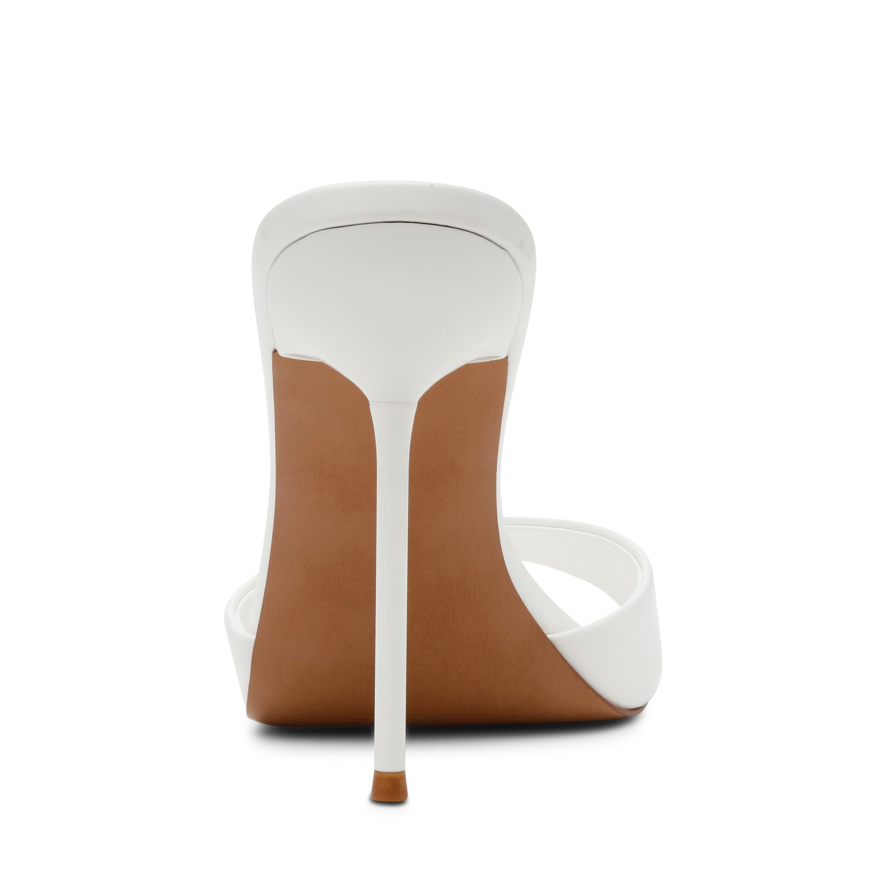 Steve Madden Davina sandale blanc verni talon 10 cm