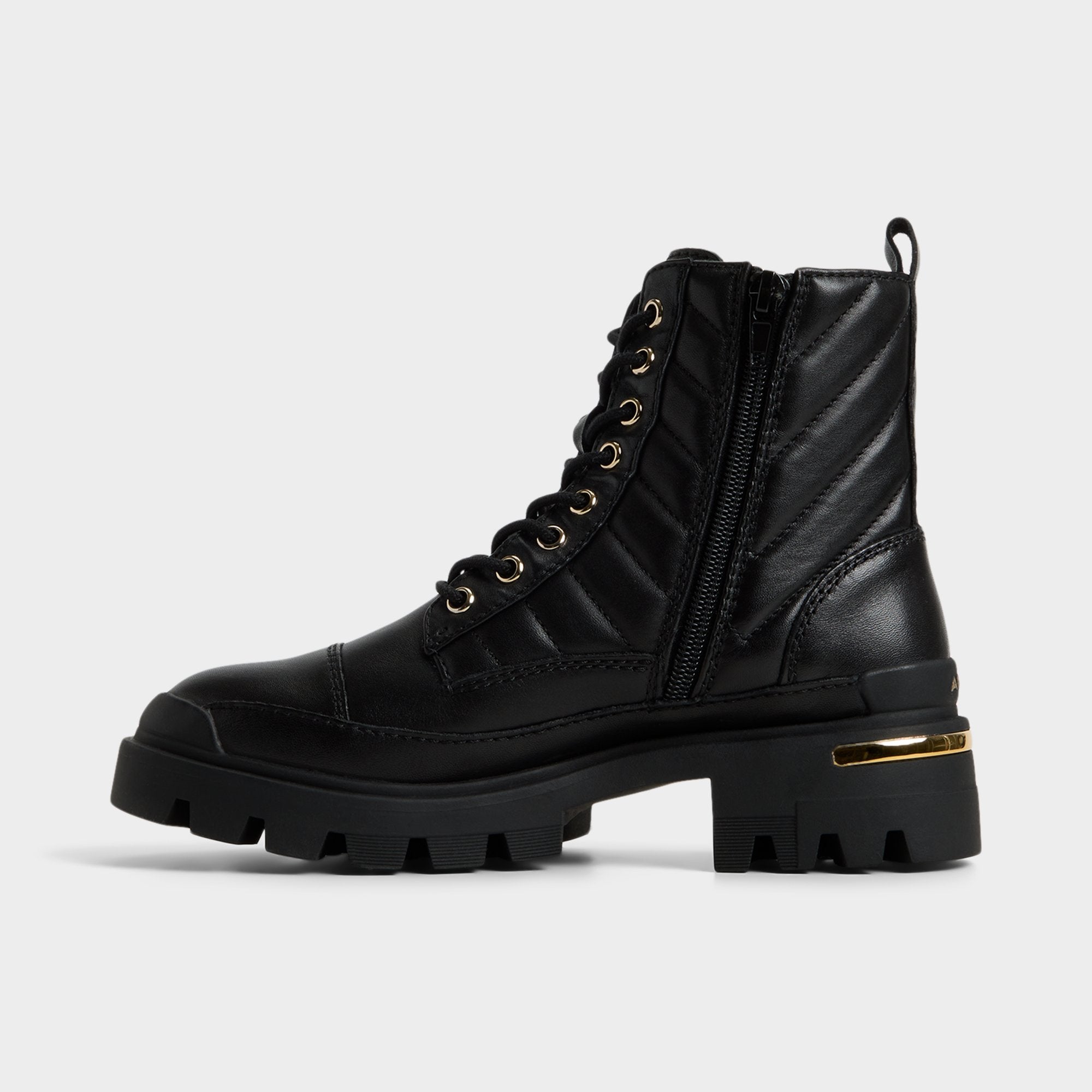 ALDO Quilt bottines combat matelassées noires pointure 38