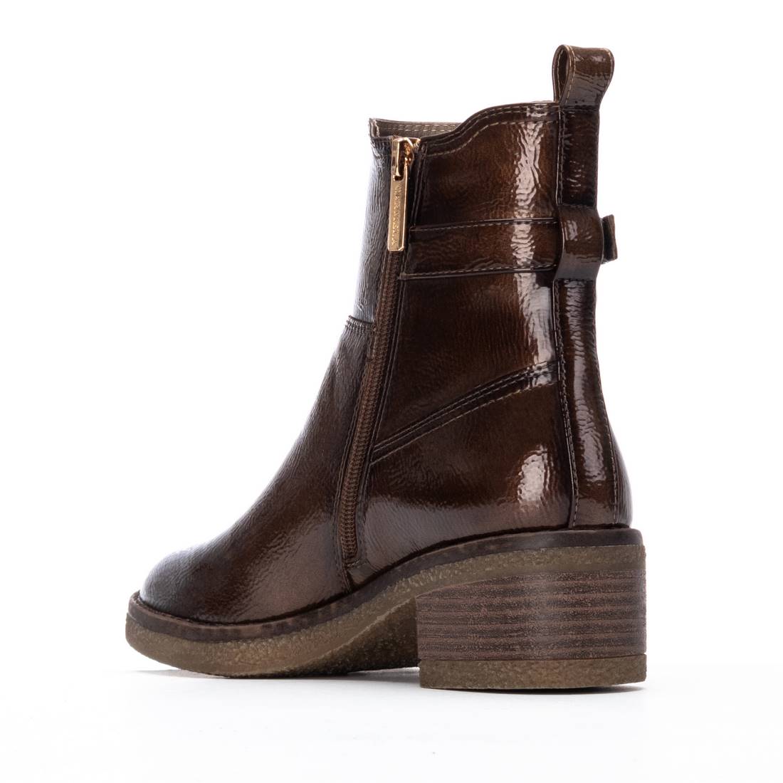 Carmela 16257901 bottines femme talon taupe verni