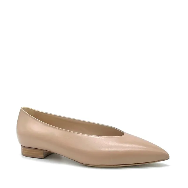 ELATA 26205 ballerine cuir cannelle talon 1 cm