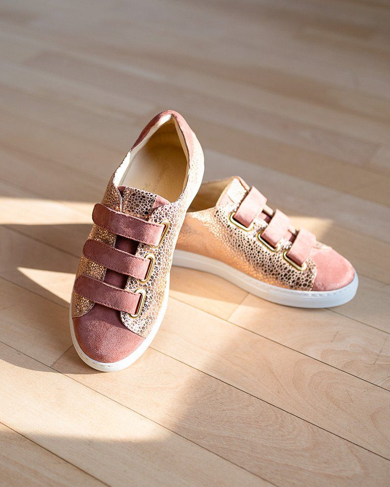 Dessine Moi Un Soulier basket scratch caviar vieux rose