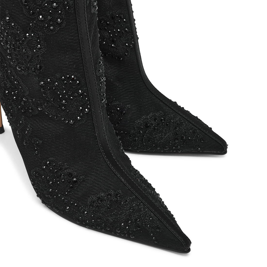 Steve Madden Sharina bottines femme noir maille talon 10 cm