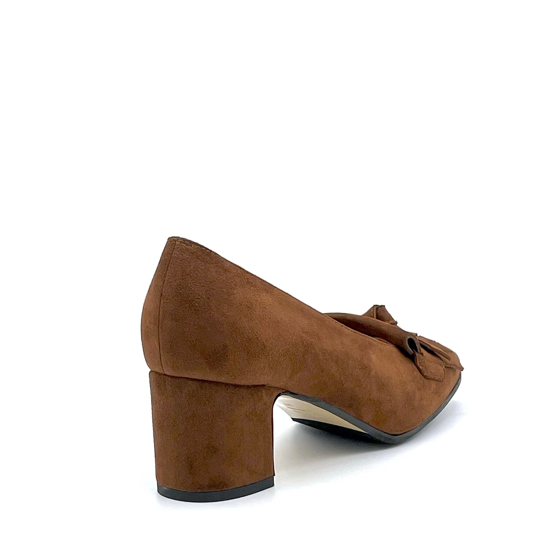 Elata 74704 escarpins daim marron semelle plume 37