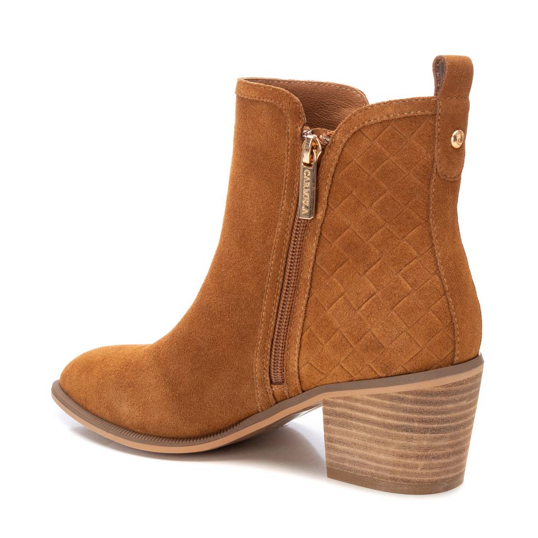 Carmela 16152001 bottine marron cuir zip