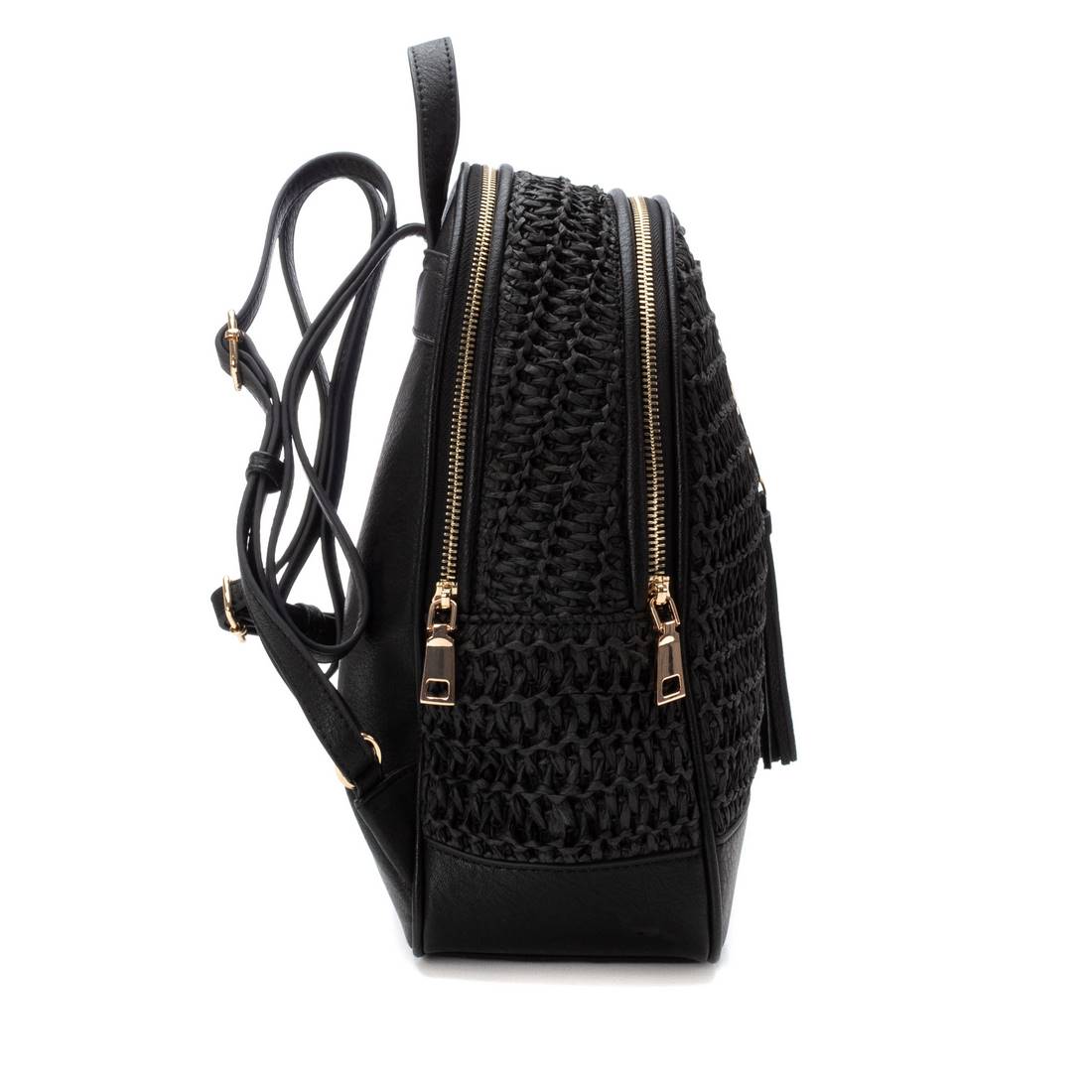 Carmela 18612902 sac à dos raphia noir mini
