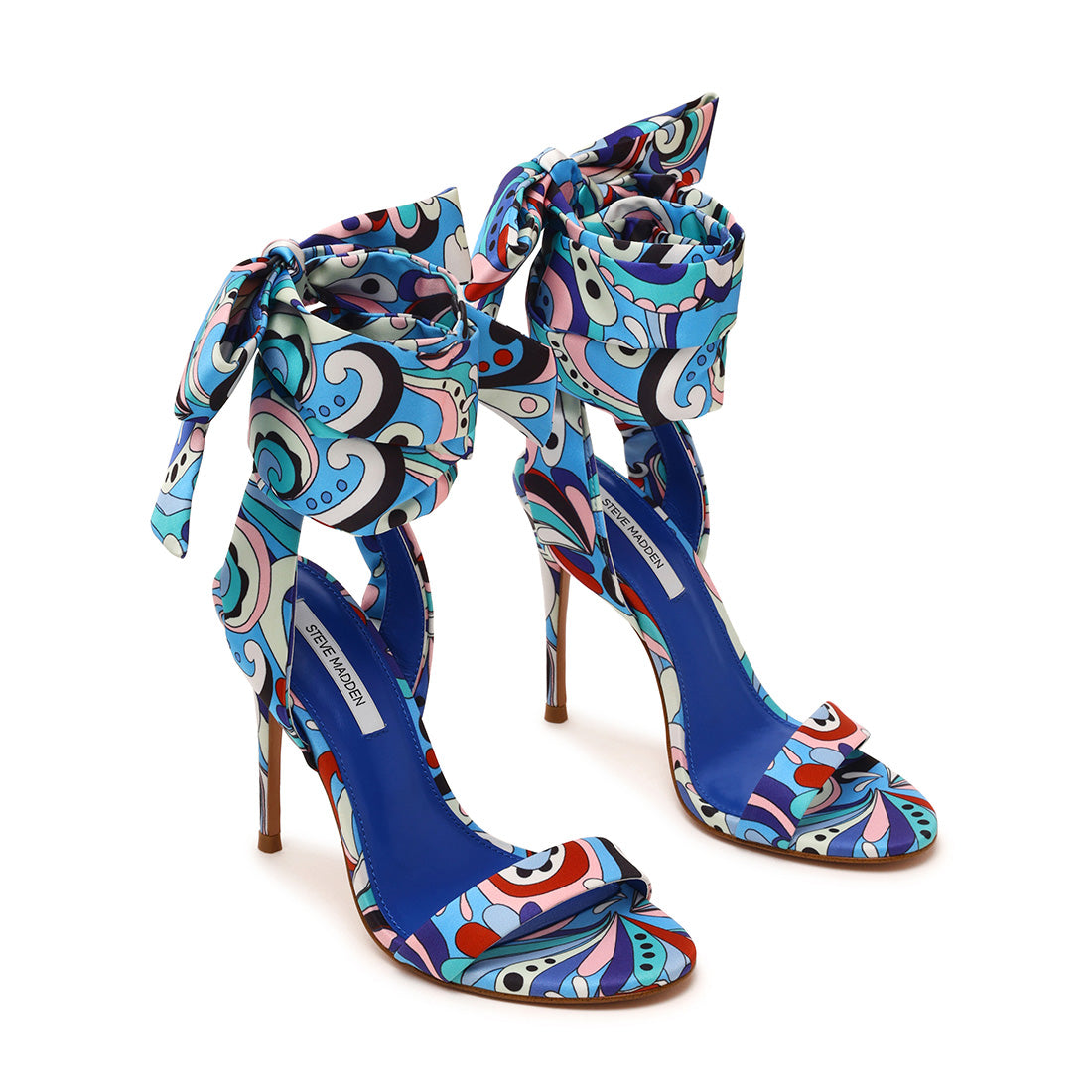 Steve Madden Evren sandale tissu bleu 10 cm