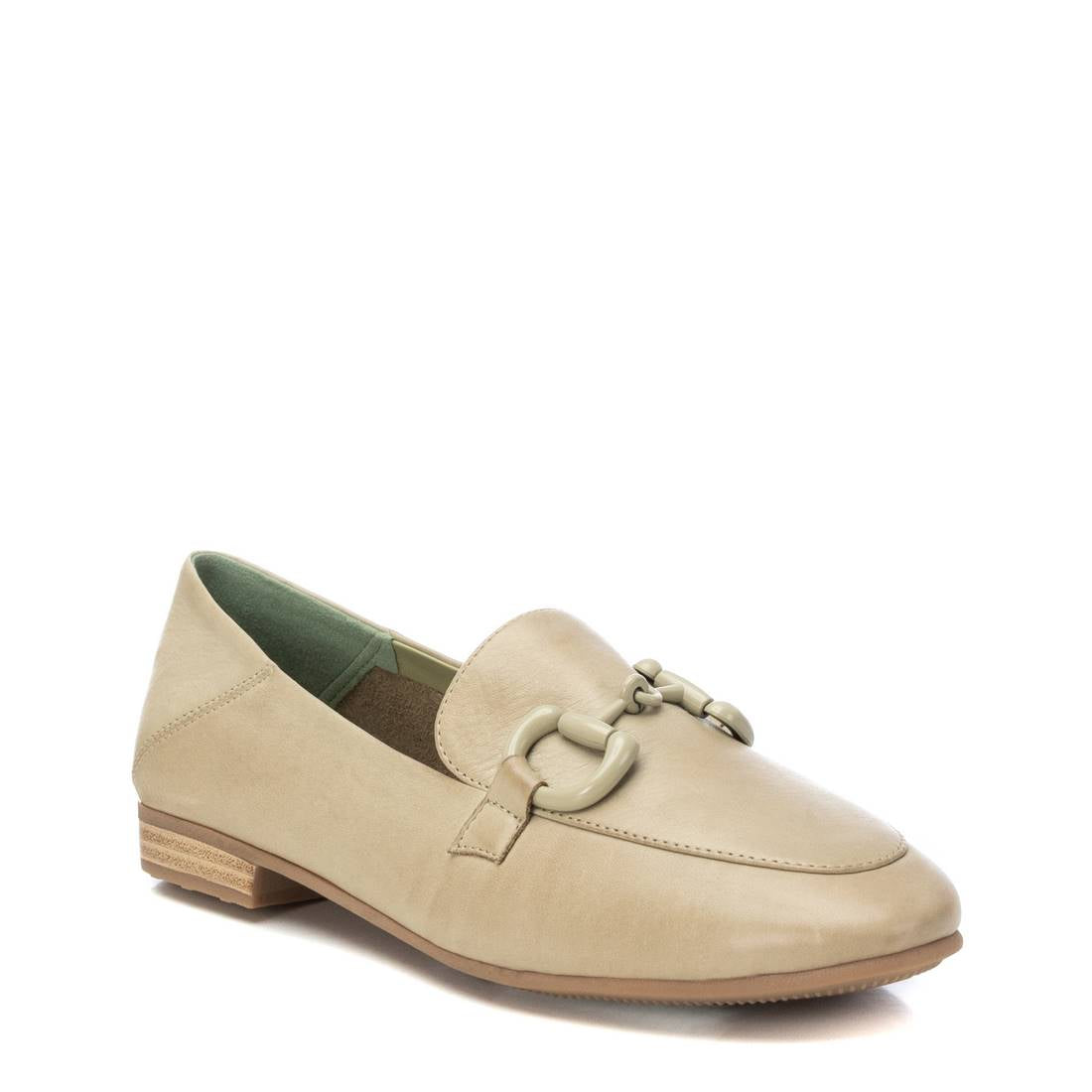 Carmela 16151501 mocassin cuir vert plat