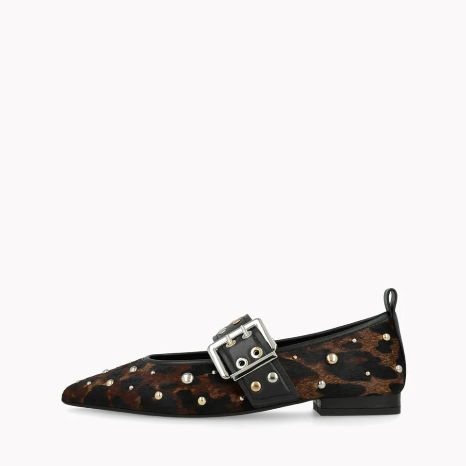 LODI A-ISQ5670P ballerines imprimé animal cuir plat